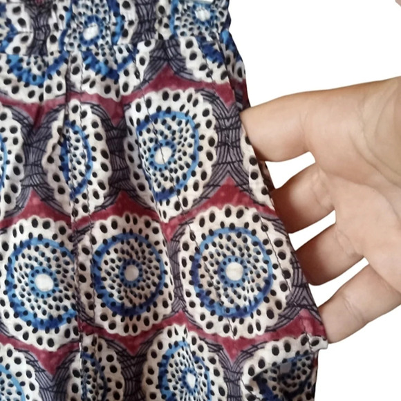 Sundance Mandala Print Zippered Ankle Jogger Pants Pockets Size XS - Picture 3 of 6